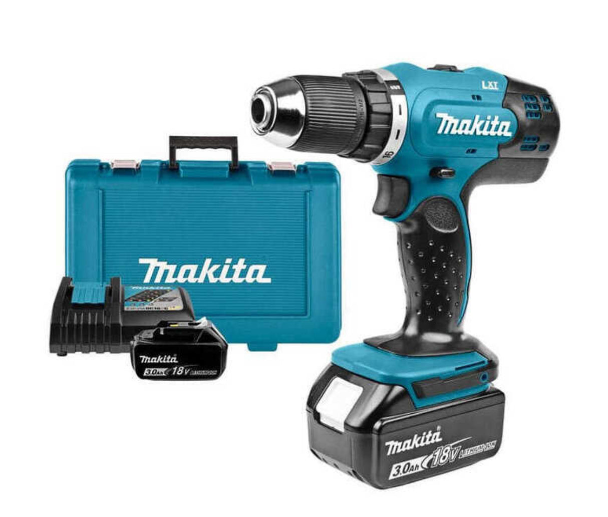 Trapano avvitatore 18V LXT (2x3,0 Ah) in scatola sintetica - Makita DDF453RFE