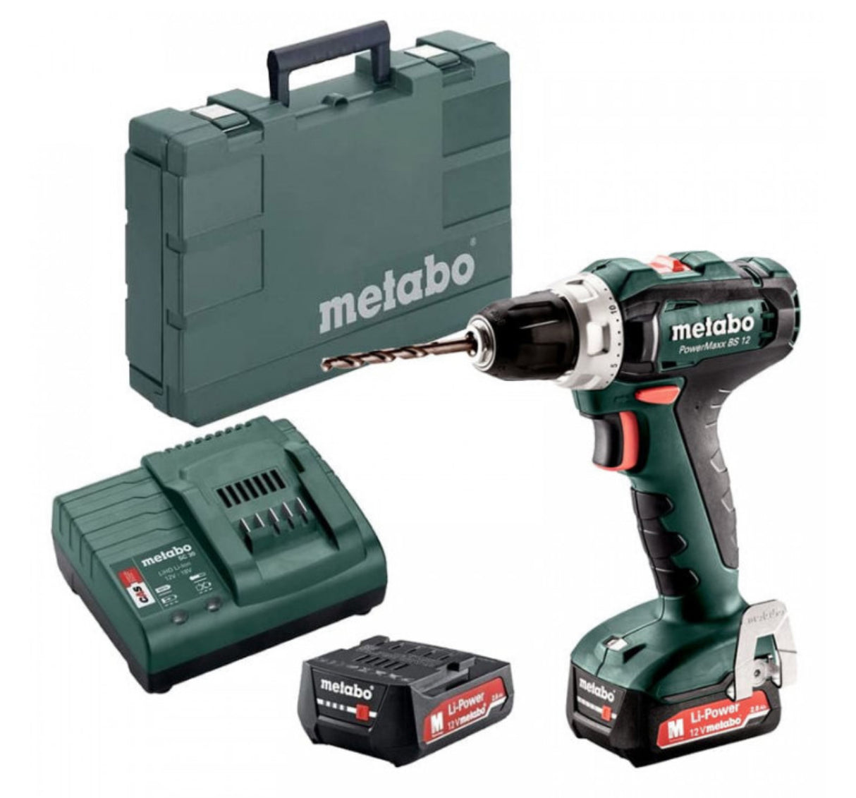 Trapano avvitatore 12V (2x2,0 Ah) in scatola - METABO BS 12 (601036500)