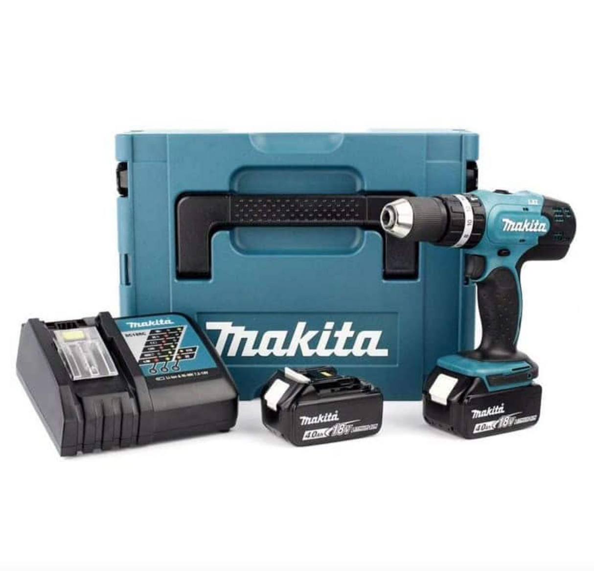 Trapano a percussione 18V LXT (2x4,0 Ah) in MAKPAC - MAKITA DHP453RMJ