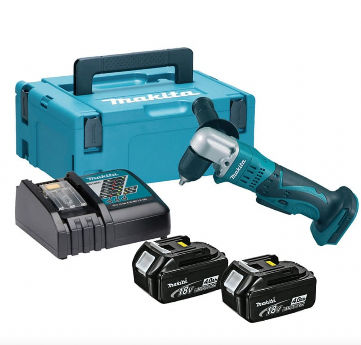 Trapano angolare 18V LXT (2x4,0 Ah) in MAKPAC - MAKITA DDA351RMJ