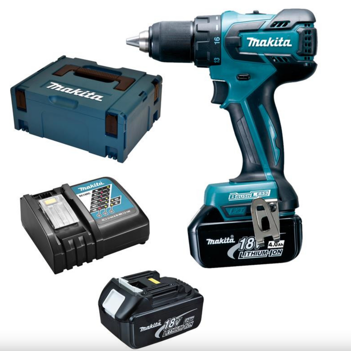 Avvitatore 18V LXT (2x4,0 Ah) in MAKPAC - MAKITA DDF459RMJ