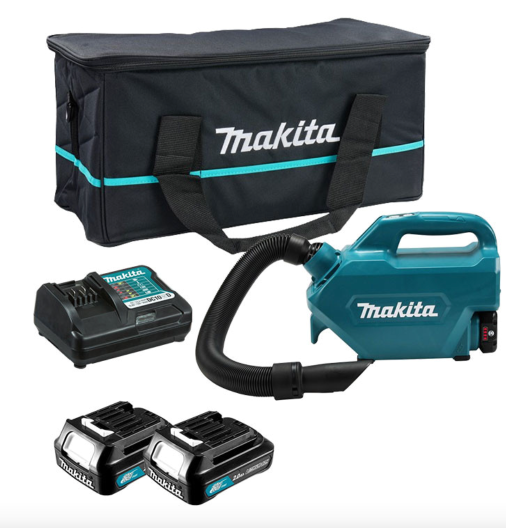 Aspirapolvere Soffiatore 12V CXT (2x2,0 Ah) in borsa da trasporto - MAKITA CL121DWA