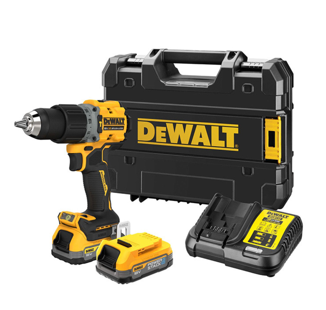 Trapano a percussione POWERSTACK 18V (2x1,7 Ah) in valigetta - DEWALT DCD805E2T-QW