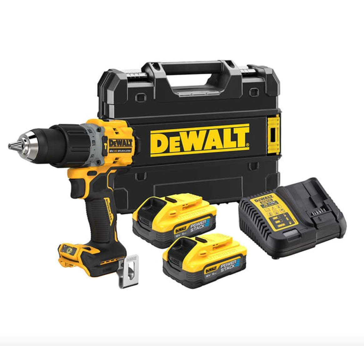 Trapano a percussione POWERSTACK 18V (2x5,0 Ah) in valigetta - DEWALT DCD805H2T-QW