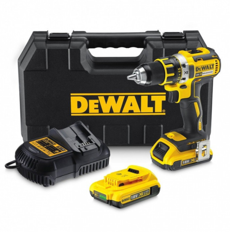 Trapano avvitatore XR BL 18 V Li-Ion (2x2,0 Ah) in valigetta TSTAK - DEWALT DCD790D2