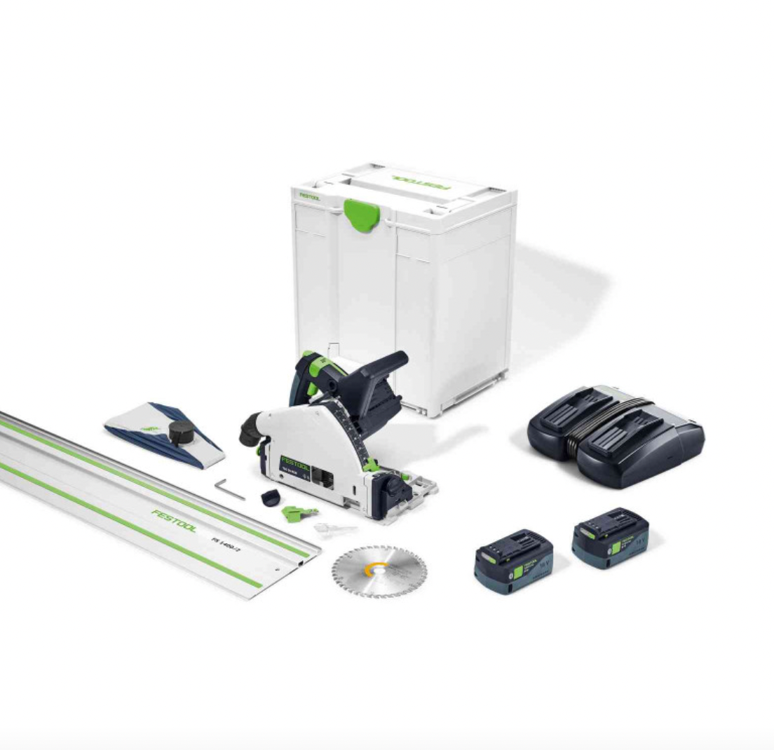 Sega ad immersione a batteria 18V Ø160 mm TSC 55 (2x5,0 Ah) KEBI-Plus/XL-FS - FESTOOL 577391